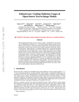Ethical-Lens: Curbing Malicious Usages of Open-Source Text-to-Image Models