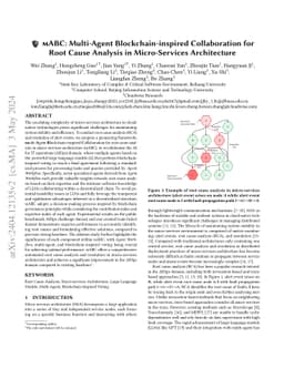 mABC: multi-Agent Blockchain-Inspired Collaboration for root cause
  analysis in micro-services architecture