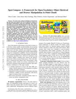 Spot-Compose: A Framework for Open-Vocabulary Object Retrieval and
  Drawer Manipulation in Point Clouds