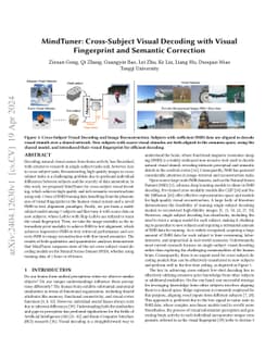 MindTuner: Cross-Subject Visual Decoding with Visual Fingerprint and
  Semantic Correction