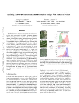 Detecting Out-Of-Distribution Earth Observation Images with Diffusion
  Models