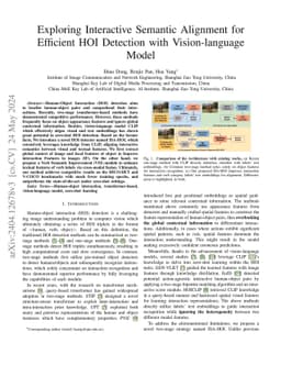 Exploring Interactive Semantic Alignment for Efficient HOI Detection
  with Vision-language Model