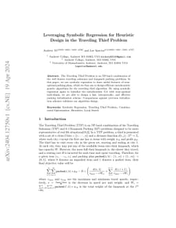 Leveraging Symbolic Regression for Heuristic Design in the Traveling
  Thief Problem