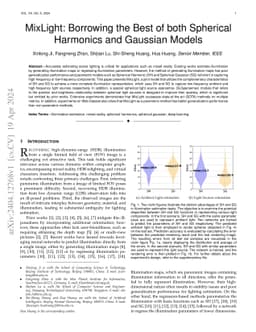MixLight: Borrowing the Best of both Spherical Harmonics and Gaussian
  Models