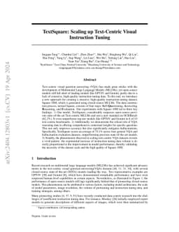 TextSquare: Scaling up Text-Centric Visual Instruction Tuning