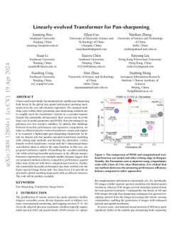 Linearly-evolved Transformer for Pan-sharpening