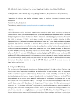 An Evaluation Benchmark for Adverse Drug Event Prediction from Clinical Trial Results