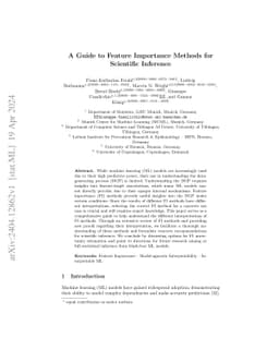 A Guide to Feature Importance Methods for Scientific Inference