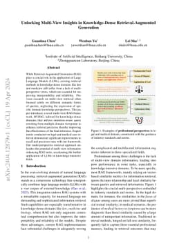Unlocking Multi-View Insights in Knowledge-Dense Retrieval-Augmented
  Generation