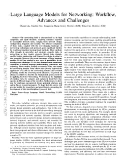 Large Language Models for Networking: Workflow, Advances and Challenges