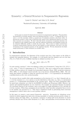 Symmetry: a General Structure in Nonparametric Regression