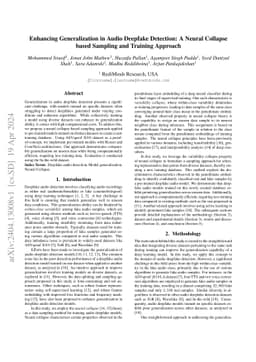 Enhancing Generalization in Audio Deepfake Detection: A Neural Collapse
  based Sampling and Training Approach