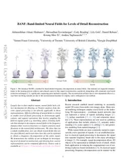 BANF: Band-limited Neural Fields for Levels of Detail Reconstruction