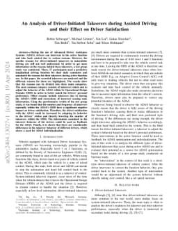 An Analysis of Driver-Initiated Takeovers during Assisted Driving and
  their Effect on Driver Satisfaction