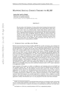 Mapping Social Choice Theory to RLHF