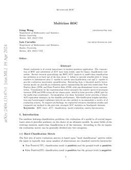 Multiclass ROC