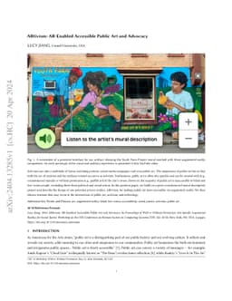 ARtivism: AR-Enabled Accessible Public Art and Advocacy