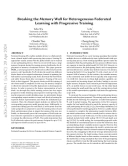 Breaking the Memory Wall for Heterogeneous Federated Learning with
  Progressive Training