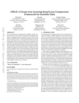 GWLZ: A Group-wise Learning-based Lossy Compression Framework for
  Scientific Data