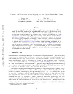 Predict to Minimize Swap Regret for All Payoff-Bounded Tasks