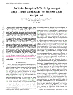 AudioRepInceptionNeXt: A lightweight single-stream architecture for
  efficient audio recognition