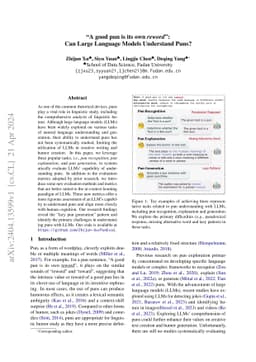 "A good pun is its own reword": Can Large Language Models Understand
  Puns?