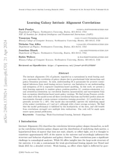 Learning Galaxy Intrinsic Alignment Correlations