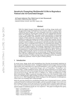 Iteratively Prompting Multimodal LLMs to Reproduce Natural and
  AI-Generated Images