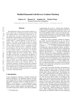 Distilled Datamodel with Reverse Gradient Matching