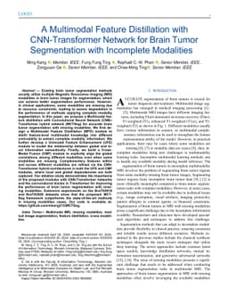 A Multimodal Feature Distillation with CNN-Transformer Network for Brain
  Tumor Segmentation with Incomplete Modalities