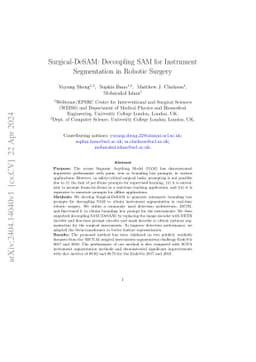 Surgical-DeSAM: Decoupling SAM for Instrument Segmentation in Robotic
  Surgery