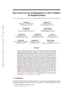 An empirical study of LLaMA3 quantization: from LLMs to MLLMs
