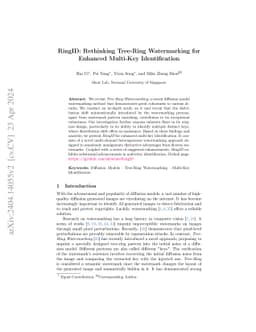 RingID: Rethinking Tree-Ring Watermarking for Enhanced Multi-Key
  Identification