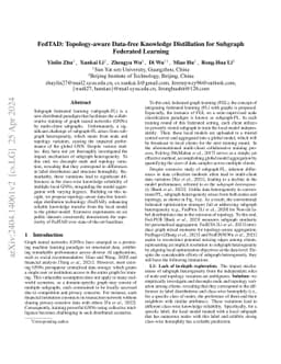 FedTAD: Topology-aware Data-free Knowledge Distillation for Subgraph
  Federated Learning