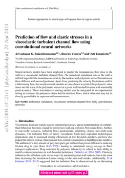 Prediction of flow and elastic stresses in a viscoelastic turbulent
  channel flow using convolutional neural networks