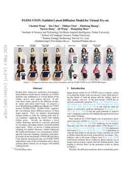 FLDM-VTON: Faithful Latent Diffusion Model for Virtual Try-on
