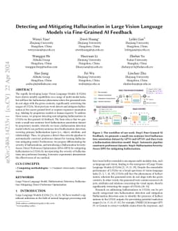 Detecting and Mitigating Hallucination in Large Vision Language Models via Fine-Grained AI Feedback