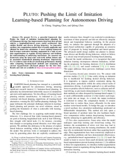 PLUTO: Pushing the Limit of Imitation Learning-based Planning for
  Autonomous Driving
