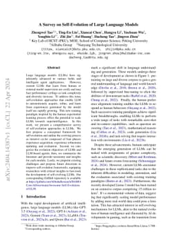 A Survey on Self-Evolution of Large Language Models