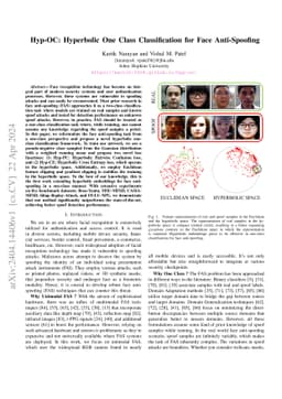 Hyp-OC: Hyperbolic One Class Classification for Face Anti-Spoofing