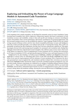 Exploring and Unleashing the Power of Large Language Models in Automated
  Code Translation