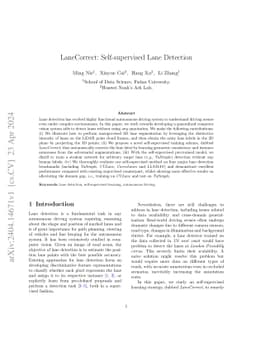 LaneCorrect: Self-supervised Lane Detection