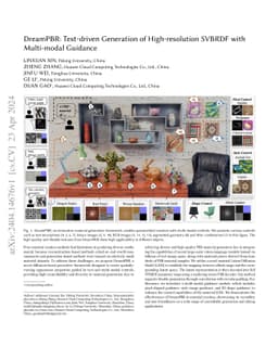 DreamPBR: Text-driven Generation of High-resolution SVBRDF with
  Multi-modal Guidance