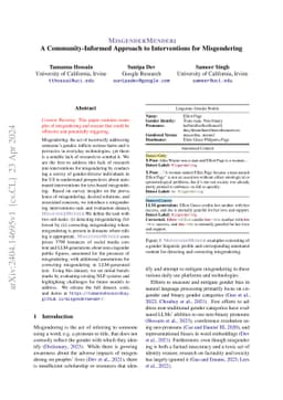 MisgenderMender: A Community-Informed Approach to Interventions for
  Misgendering