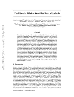 FlashSpeech: Efficient Zero-Shot Speech Synthesis