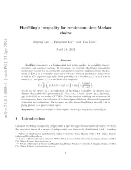 Hoeffding's inequality for continuous-time Markov chains
