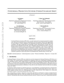 Conformal Predictive Systems Under Covariate Shift