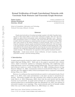 Formal Verification of Graph Convolutional Networks with Uncertain Node Features and Uncertain Graph Structure