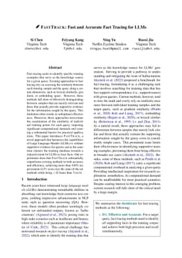 FASTTRACK: Fast and Accurate Fact Tracing for LLMs
