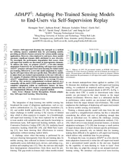 SelfReplay: Adapting Self-Supervised Sensory Models via Adaptive Meta-Task Replay